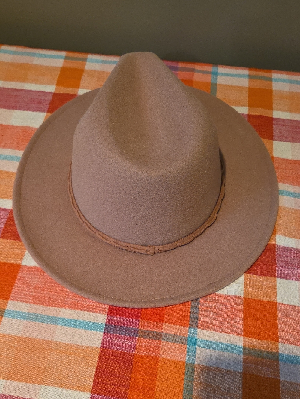 Women's Brown Wool Felt Fedora Hat. NWOT